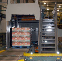 Palletizer - palletized cans