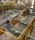 Robot intengrated with conveyors