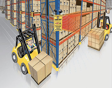 warehouse corner