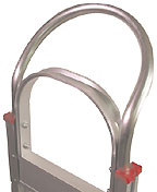 Aluminum hand truck with continuous loop handle