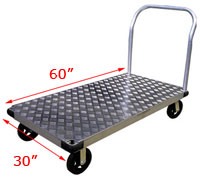 Aluminum platform truck 24" x 48" deck