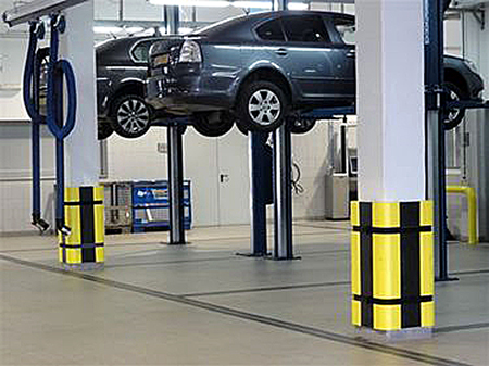 Protecteur Colonnes Garage - 5 unités Protecteur Mur Garage - Protection  Parking - Protection Coins Parking - Protection Colonne Parking -  Dimensions 40 x 20 x 20 x 2 cm - Empêche