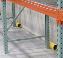 wall protectors in a rack system