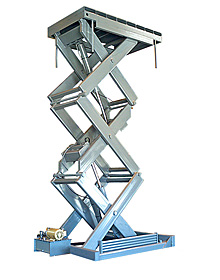 T3 triple-high hydraulic scissor lift
