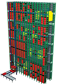 quad system tote handling asrs