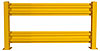 Medium duty double-rail guard railing