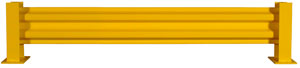 Single-high, medium duty guardrail