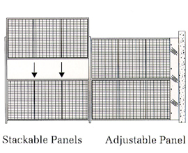 Wire Partition Panels - Adjustable and Stackable - WireCrafters