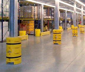 Building Column Bumpers, Column Shields, Column Cushions, Column Guards, Building Column Protection, Column Wraps - Sentry Pro