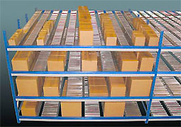 carton flow rack - roller rack from Unex