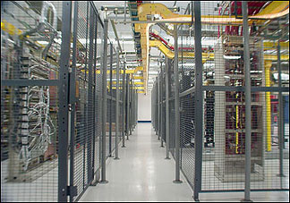 co-location security barriers for server rooms, power supplies
