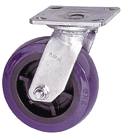Heavy duty kingpinless swivel caster