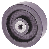 Urethane on Iron Wheel - Polyurethane, Poly Wheels