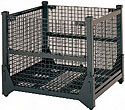 foldable wire metal bulk container