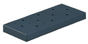 Warehouse ladder with perforated steel tread