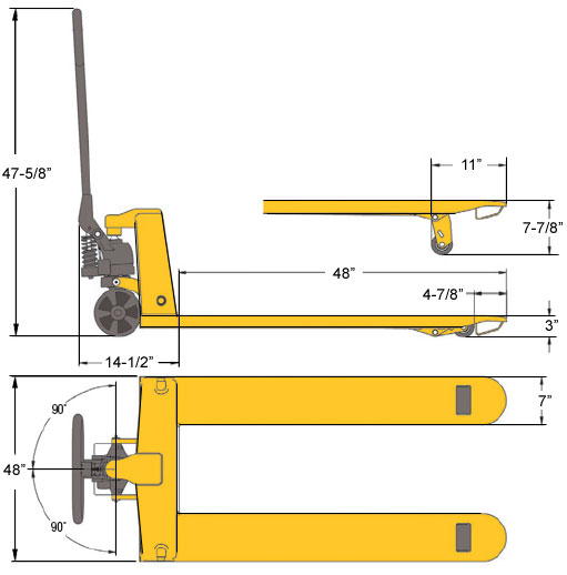 CiscoEagle Catalog LiftRite 5,500lb Pallet Jack 27" x 48"