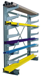  light duty cantilever rack is perfect for tube or pipe storage