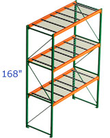 palllet racking with wire decks included