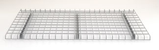 3-rib, wire decking for pallet racks
