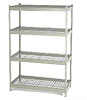 rivet shelving with wire decks