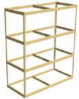 extra heavy duty shelving with no decking