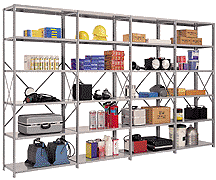 metal shelving - open
