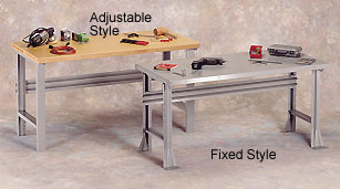 industrial work benches, industrial workbenches, work stations, penco open work benches, shop desks