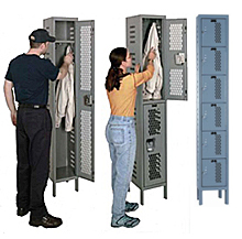Bolt-Together Ventilated Athletic Lockers