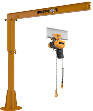 Foundationless Jib Cranes with Hoist