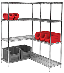 Stationary Wire Shelving