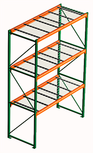 Steel King Pallet Rack&#44; With Decking
