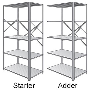 Western Pacific Open Steel Shelving - Pacific Line