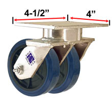 RWM Industrial Caster |65 Series Dual Casters with Wheels