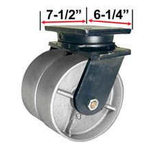 RWM Industrial Caster |95 Series Dual Casters with Wheels