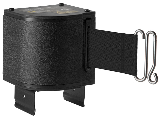 Rack-Mounted Retractable Belt Safety Barrier - Beam Mounted&#44; 18&#39; Belt