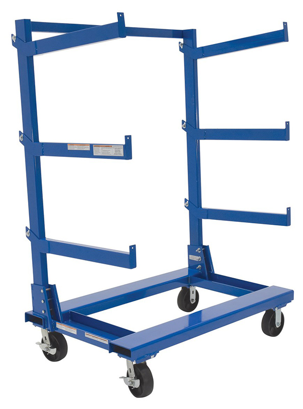 Mobile Cantilever Rack - Single Sided - 48-9/16&quot;W x 30&quot;D x 64-11/16&quot;H