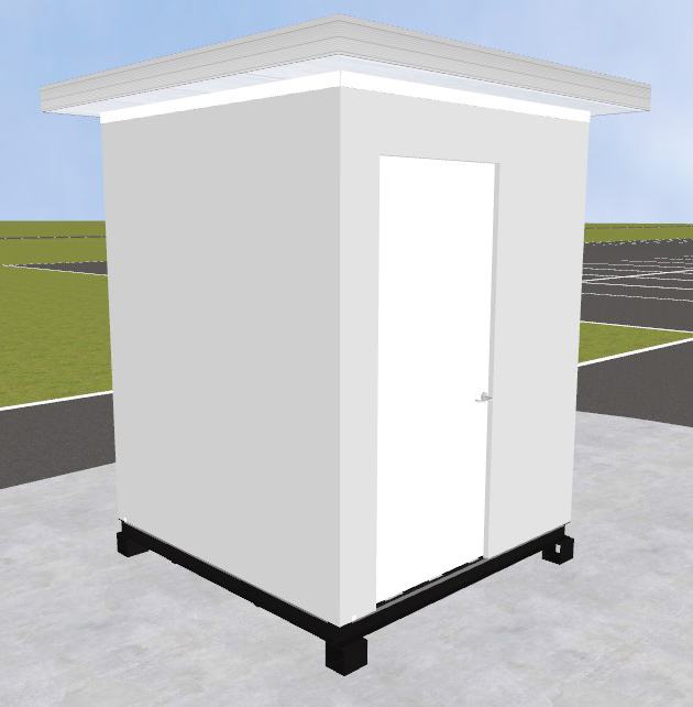 Pre-assembled Equipment Storage Building - White&#44; 6&#39;W x 6&#39;L x 8&#39;H Int. Dimensions