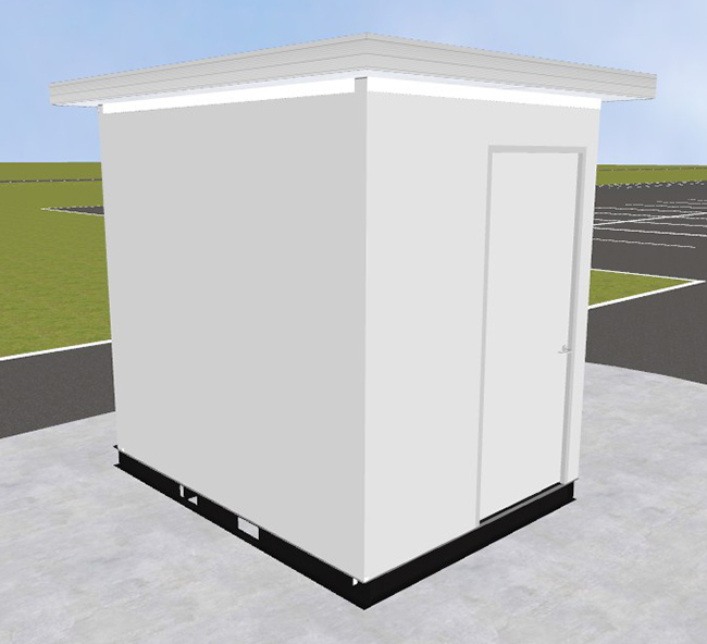 Pre-assembled Equipment Storage Building - White&#44; 6&#39;W x 8&#39;3&quot;L x 8&#39;H Int. Dimensions
