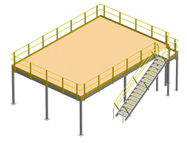 Structural mezzanine illustration