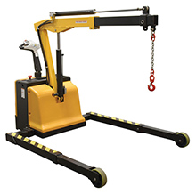 Electric Powered Floor Crane - 2&#44;500 lb. Cap.&#44; Adjustable Length and Width Legs