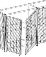 Pallet Rack Security Cage&#44; WireCrafters