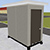 Pre-assembled Equipment Storage Building - Dove Gray&#44; 4&#39;W x 8&#39;3&quot;L x 8&#39;H Int. Dimensions