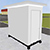 Pre-assembled Equipment Storage Building - White&#44; 4&#39;W x 8&#39;3&quot;L x 8&#39;H Int. Dimensions