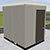 Pre-assembled Equipment Storage Building - Dove Gray&#44; 6&#39;W x 8&#39;3&quot;L x 8&#39;H Int. Dimensions