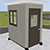 Pre-assembled Guard Booth - Dove Gray&#44; 4&#39; x 6&#39; x 8&#39; Interior Dimensions