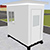 Pre-assembled Guard Booth - White&#44; 4&#39; x 8&#39;3&quot; x 8&#39; Interior Dimensions