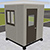 Pre-assembled Guard Booth - Dove Gray&#44; 6&#39; x 6&#39; x 8&#39; Interior Dimensions