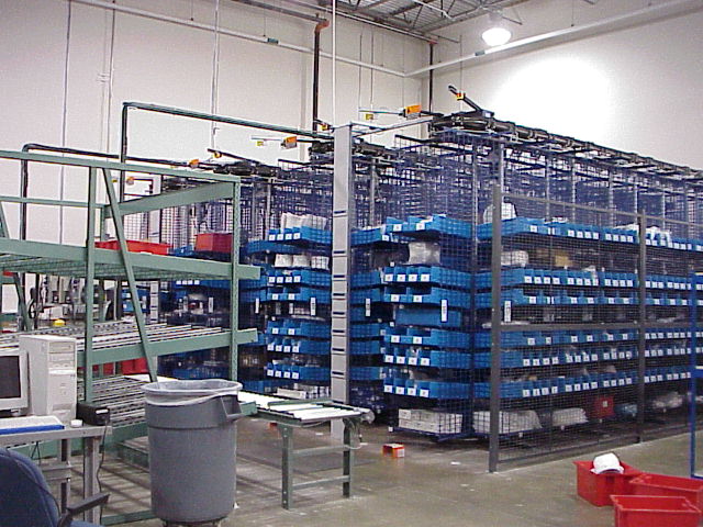 carousel system at Hitachi Texas Warehouse