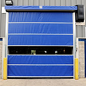 Puertas de muelle enrollables de malla y vinilo