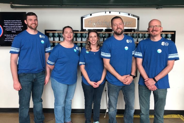 Volunteers at a Food Bank